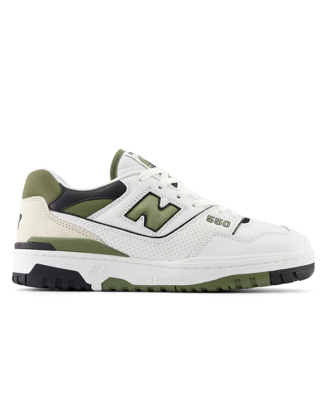 New Balance 550 White/Dark Olivine