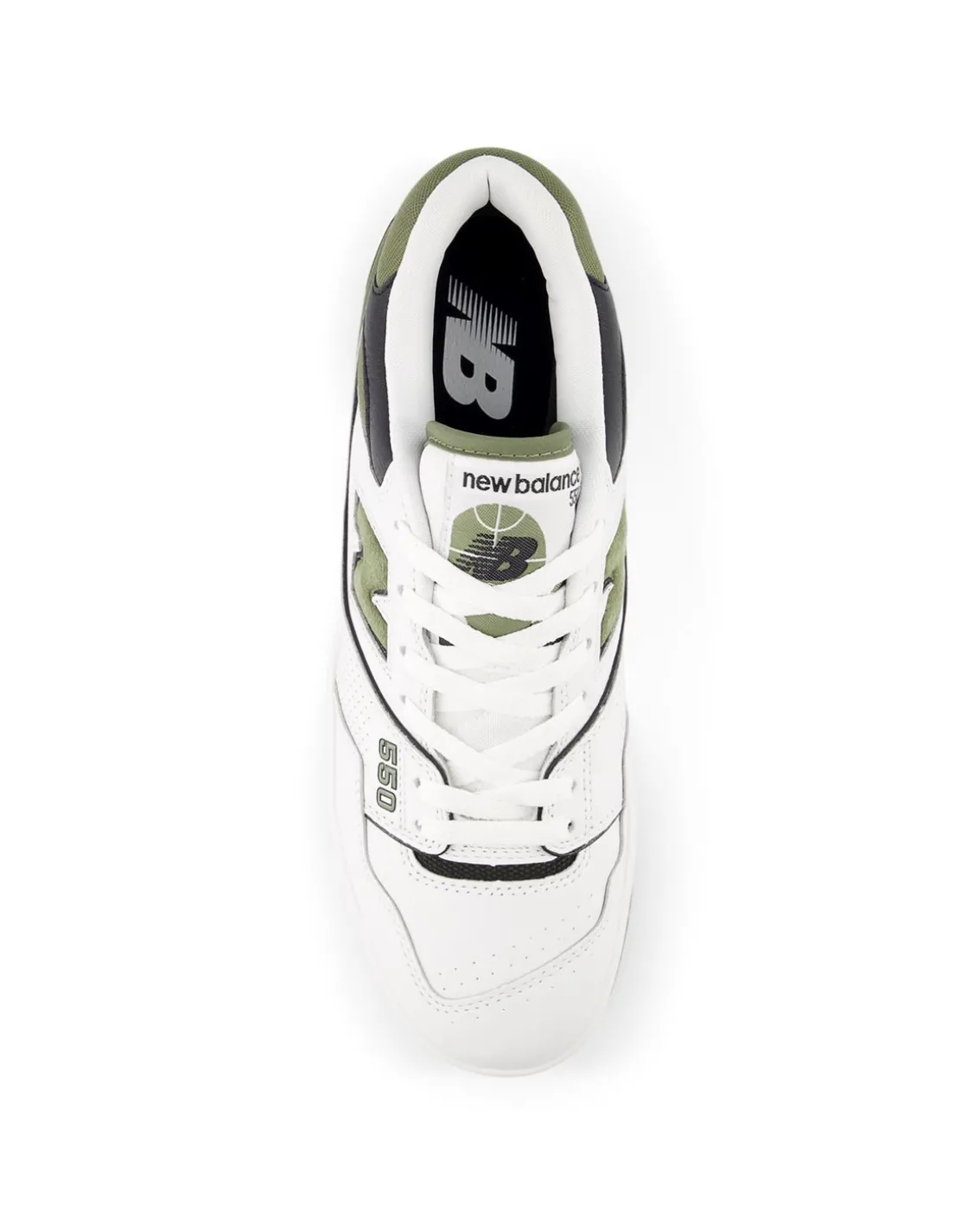 New Balance 550 White/Dark Olivine