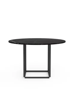New Works Florence Dining Table Ø120 Black Marquina