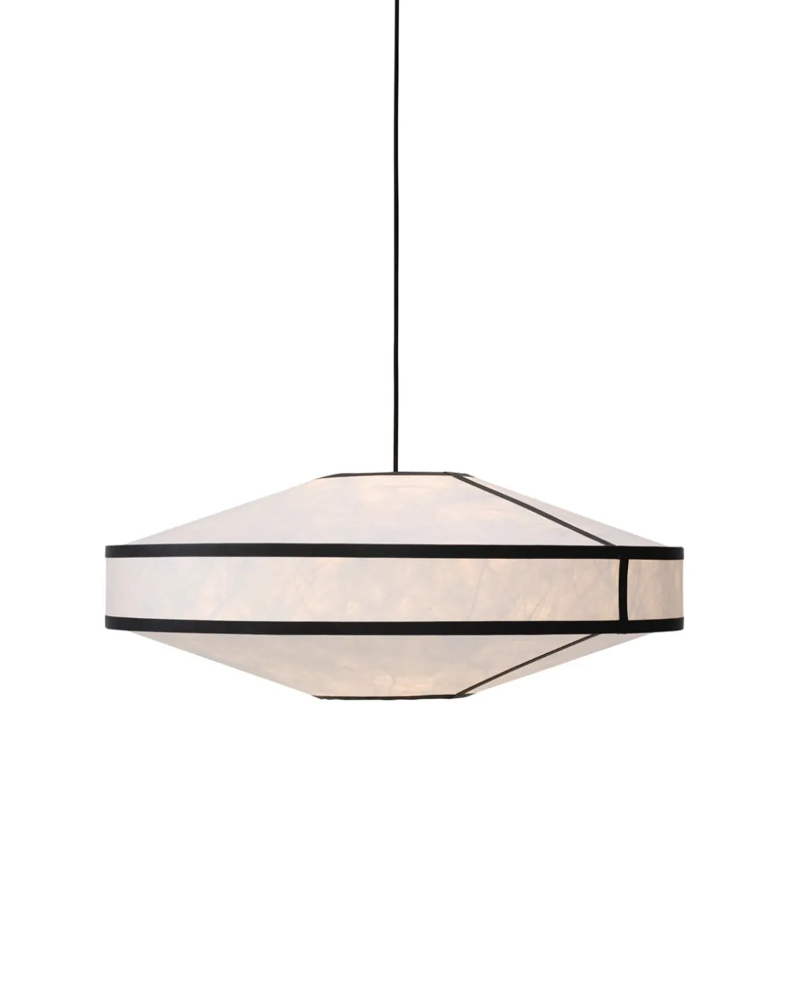 New Works Kite Pendant Ø75 White/Black