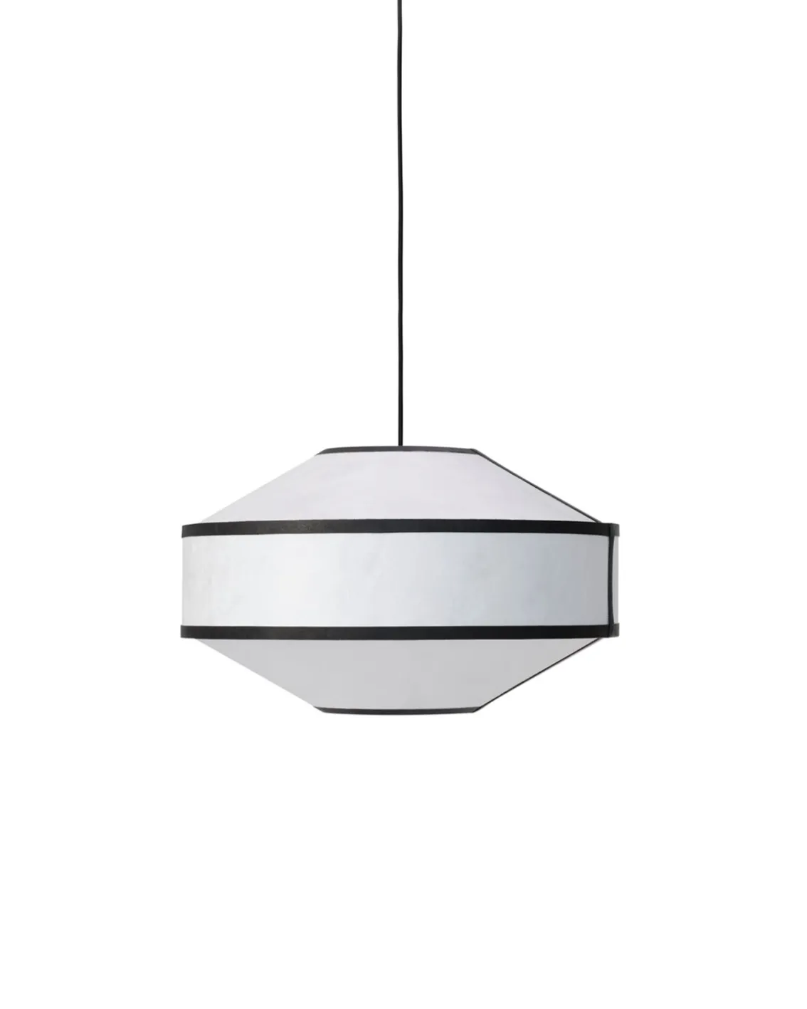 New Works Kite Pendant Ø55 White/Black