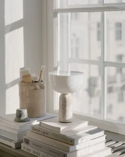 New Works Kizu Portable Table Lamp Kunis Breccia