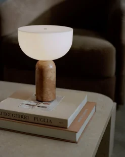 New Works Kizu Portable Table Lamp Breccia Pernice