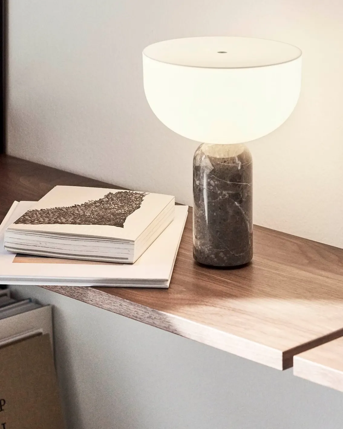 New Works Kizu Portable Table Lamp Gris Du Marais