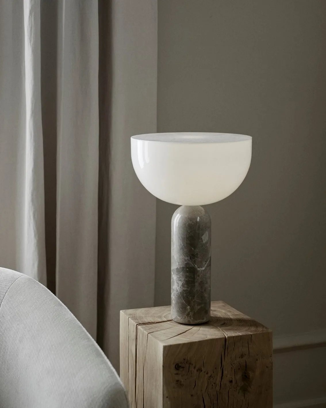 New Works Kizu Table Lamp Large Gris Du Marais