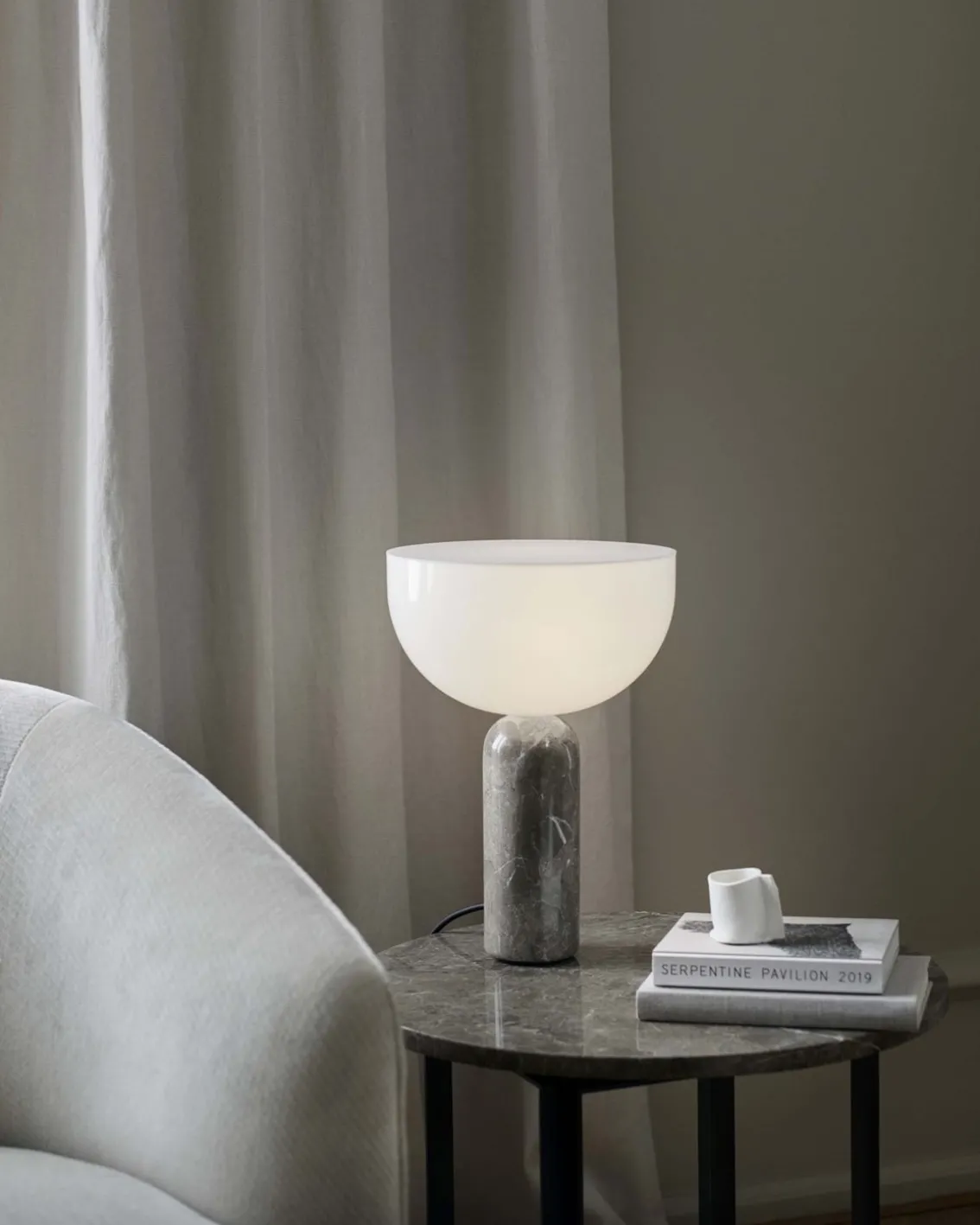 New Works Kizu Table Lamp Small Gris Du Marais