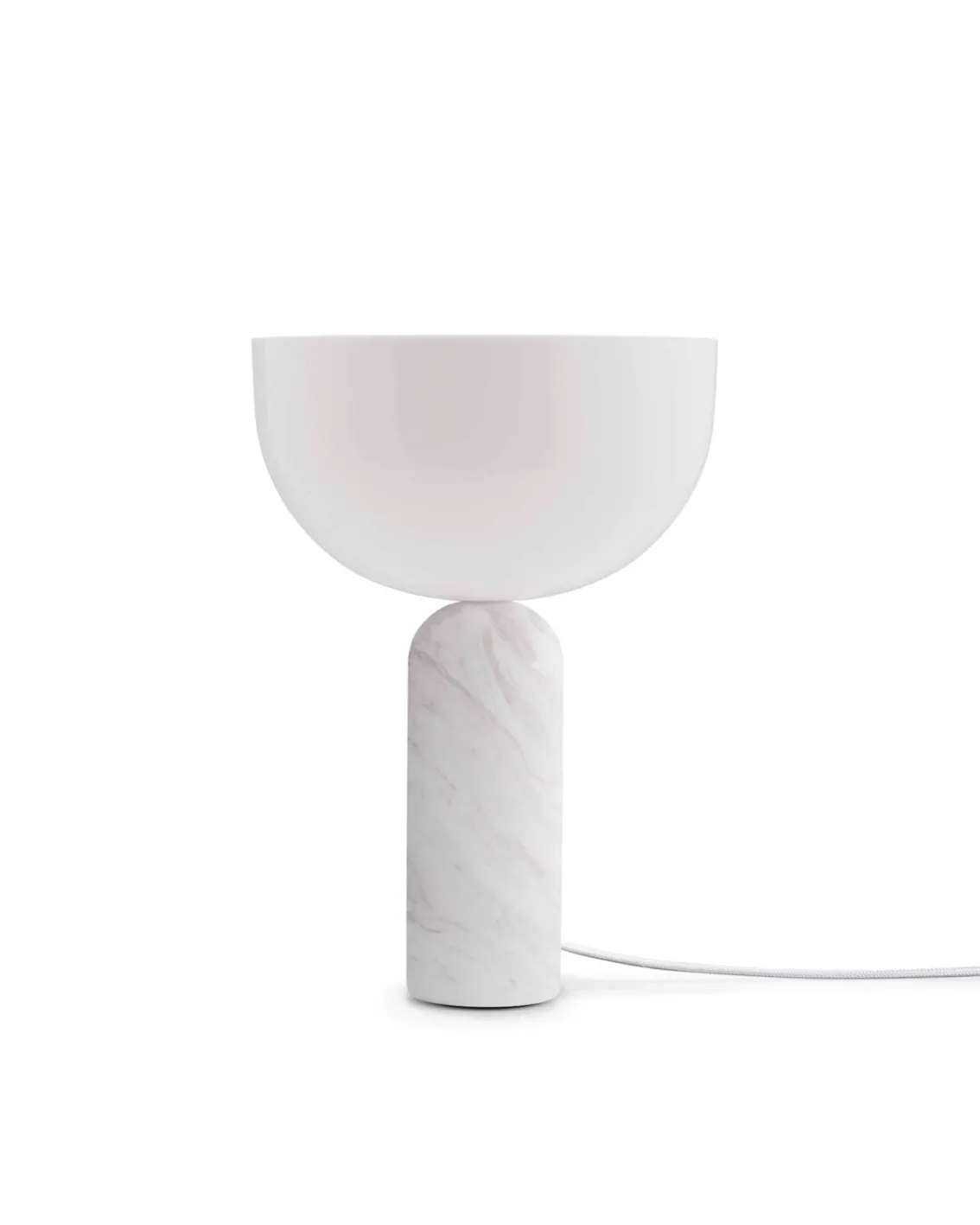 New Works Kizu Table Lamp Small White Marble