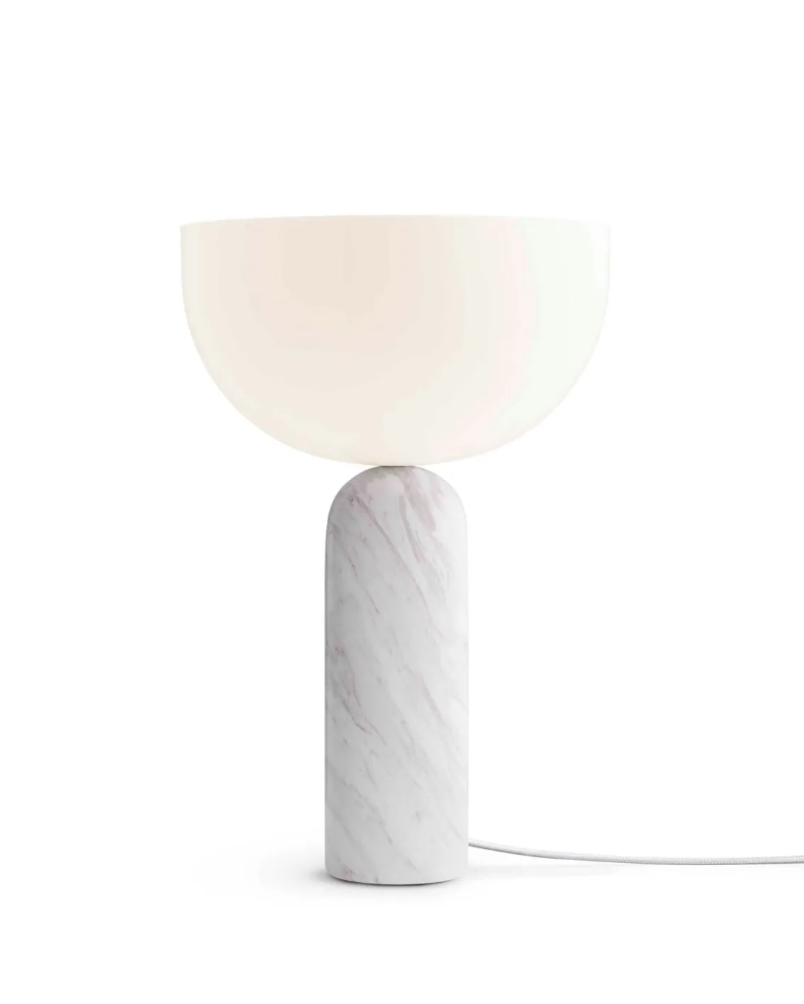 New Works Kizu Table Lamp Large White Marble