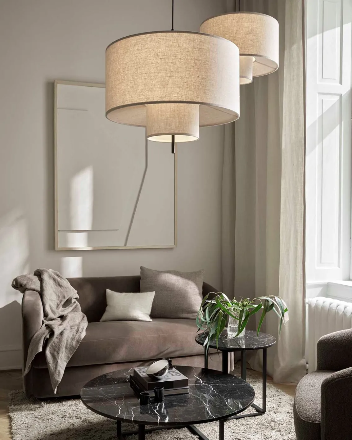 New Works Margin Pendant Lamp Ø50 Cm Beige