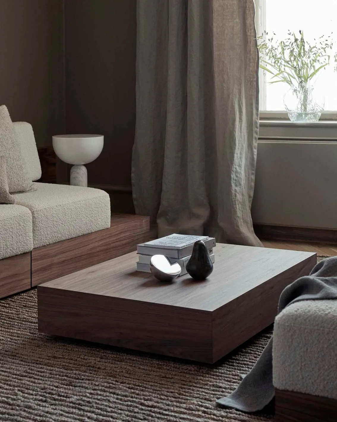 New Works Mass Wide Coffee Table Walnut