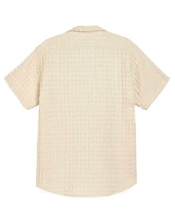 OAS Cuba Waffle Shirt Ecru