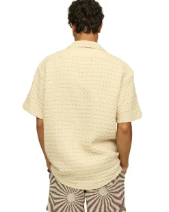 OAS Cuba Waffle Shirt Ecru