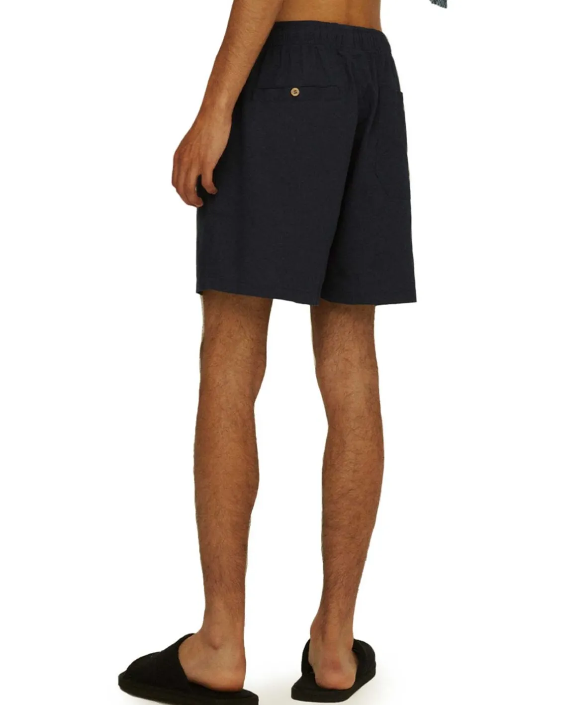 OAS Linen Shorts Navy