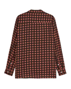 OAS Viscose Long Sleeve Shirt Coffee Lumo