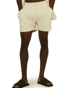 OAS Waffle Shorts Ecru Porto