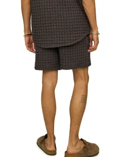 OAS Waffle Shorts Nearly Black Porto