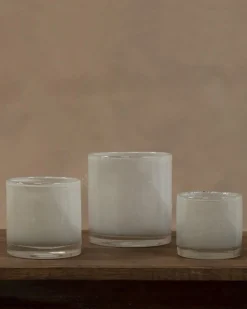 Olsson & Jensen Luna Candle Holder Grey/Beige