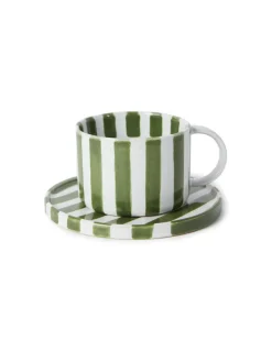 Olsson & Jensen Monica Cup & Saucer Green