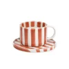 Olsson & Jensen Monica Cup & Saucer Rust