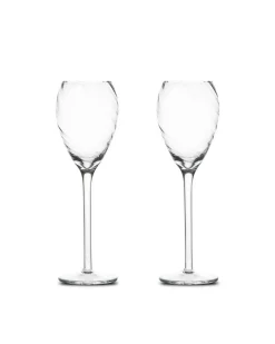 Opacity Champagne Glass 2-Pack Clear