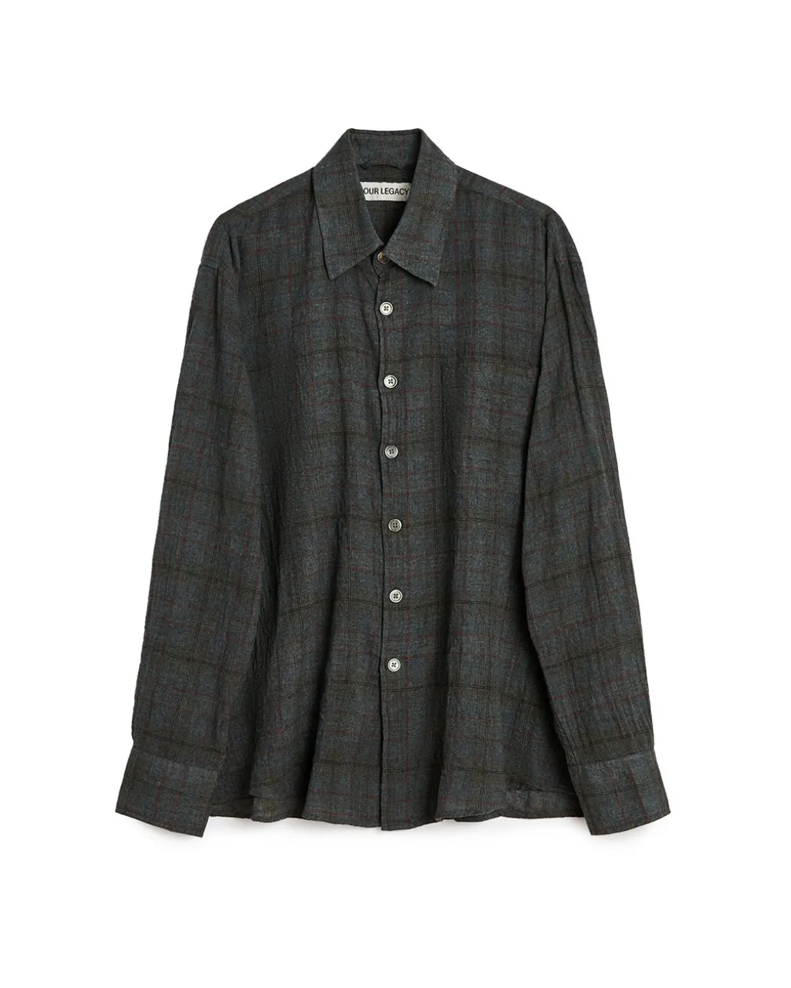 Our Legacy Above Shirt Bazaar Check Breeze Weave