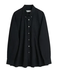 Our Legacy Borrowed Bd Shirt Black Voile