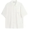 Our Legacy Box Shirt Shortsleeve White Boucle