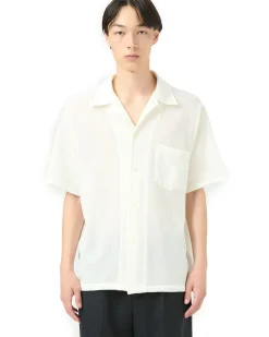 Our Legacy Box Shirt Shortsleeve White Boucle