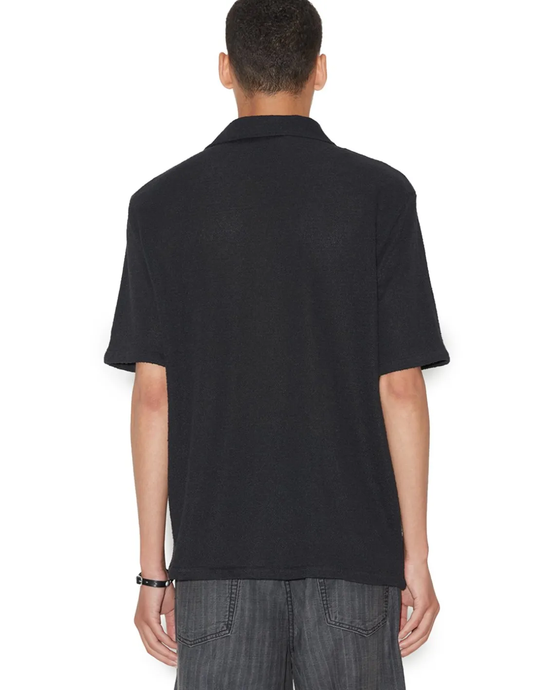 Our Legacy Box Shirt Shortsleeve Black Boucle