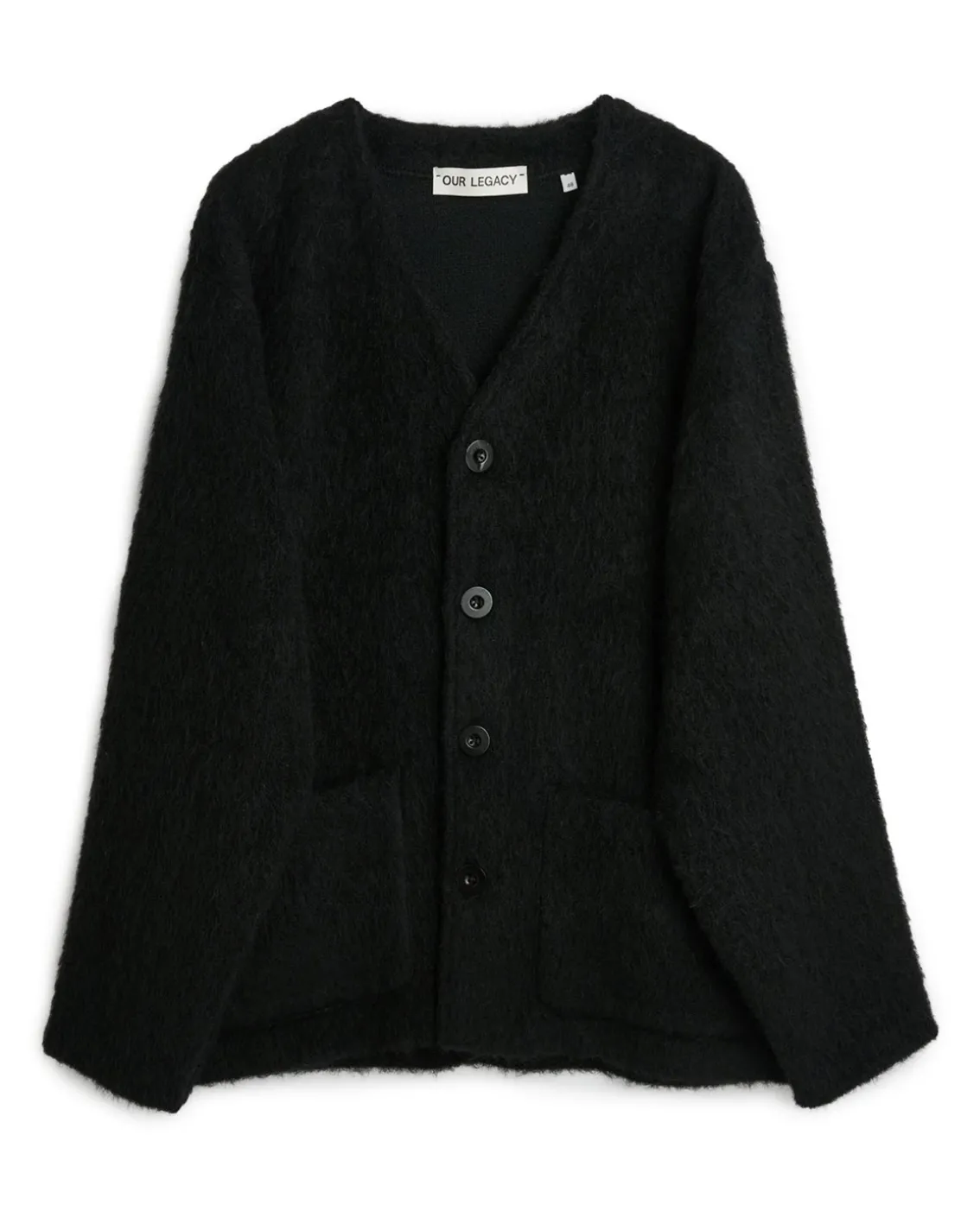 Our Legacy Cardigan Black Mohair