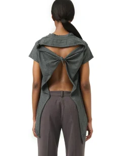 Our Legacy Life Vest T-Shirt Dark Grey Melange Jersey