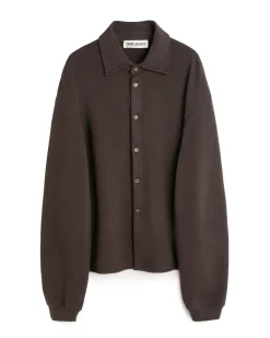 Our Legacy Recovery Shirt Deep Brown Fuzzy Fleece