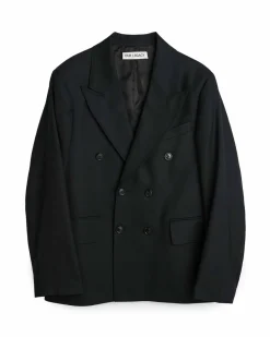 Our Legacy Unconstructed DB Blazer Black Panama Wool