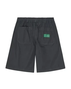 Palmes Cotton Ripstop Shorts Charcoal