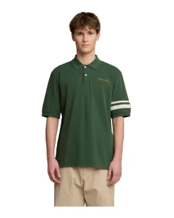 Palmes Global Pique Polo Dark green