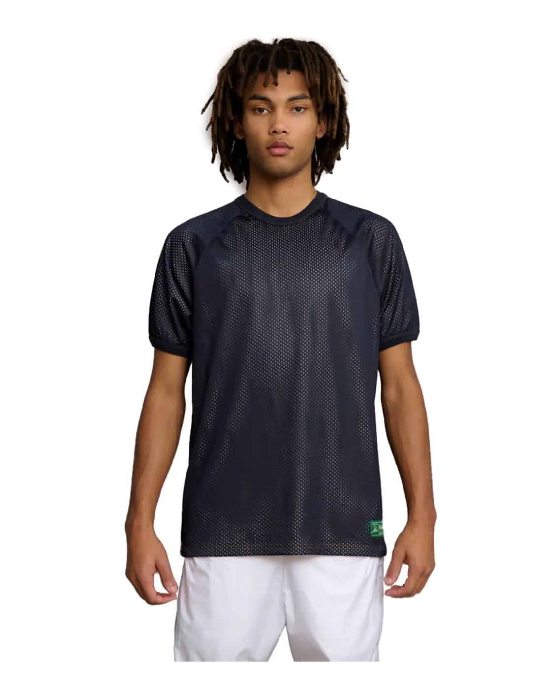 Palmes Mesh Double T-Shirt Navy