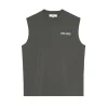 Palmes Rhythm Sleeveless T-Shirt Charcoal