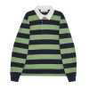 Palmes Striped Rugby Shirt Blue/green