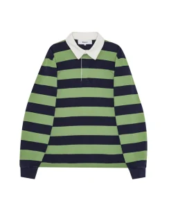 Palmes Striped Rugby Shirt Blue/green