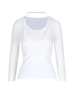 Paloma Wool Camille Long Sleeve Top White