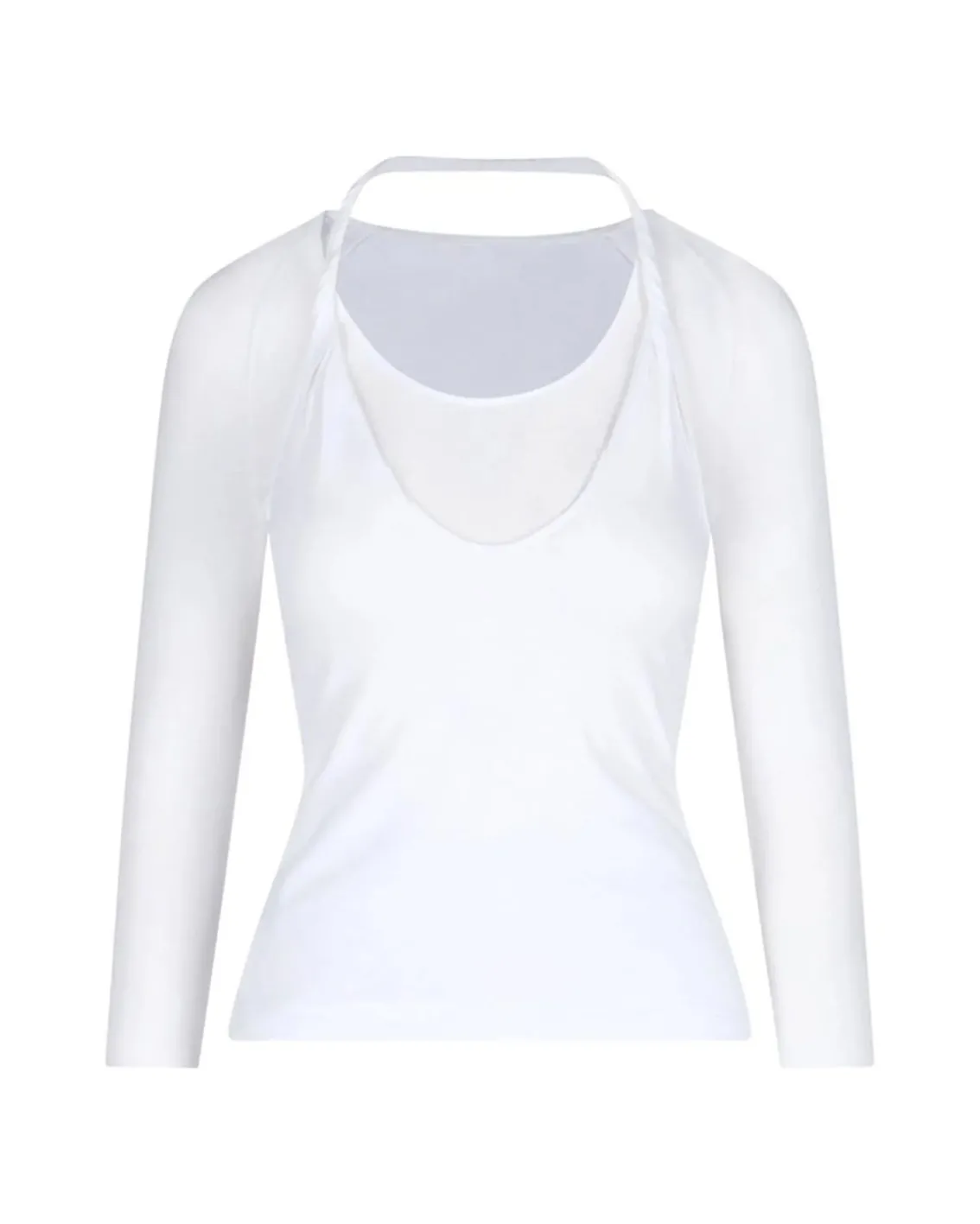 Paloma Wool Camille Long Sleeve Top White