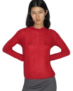 Paloma Wool Campi Ribbed Sweater Red