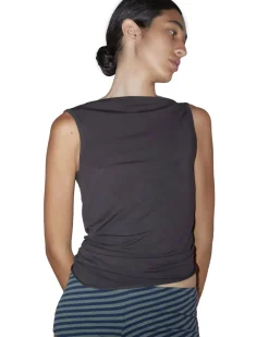 Paloma Wool Duli Open Back Top Brown