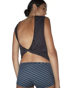 Paloma Wool Duli Open Back Top Brown