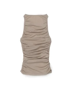 Paloma Wool Hari Gathered Top Beige
