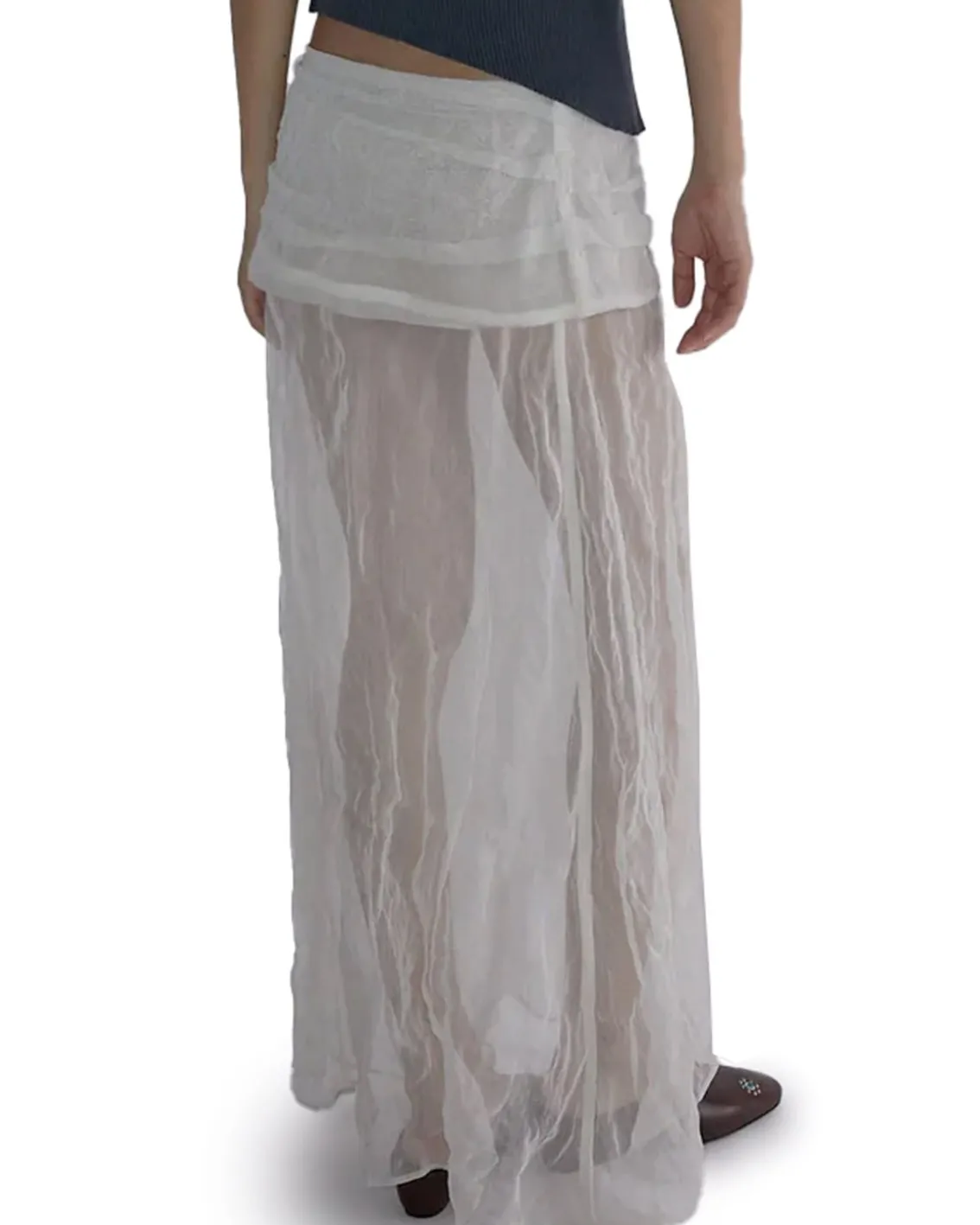 Paloma Wool Mae Long Skirt Off White