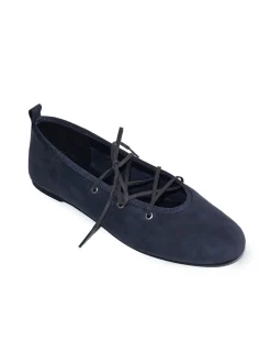 Paloma Wool Pina Lace Up Ballerinas Greyish Blue