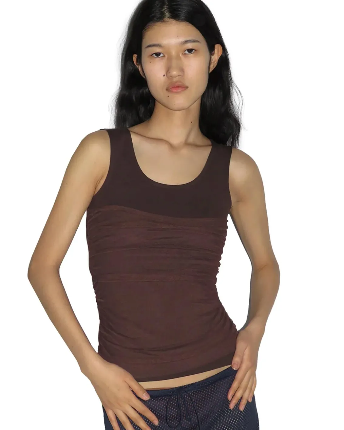 Paloma Wool Vichyl Top Brown