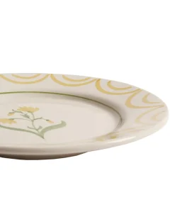 Pick a Poppy Cottage Flower Dinner Plate Yellow