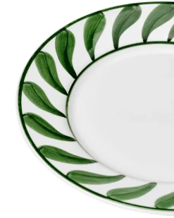 Pick a Poppy Swirl Dinner Plate Green